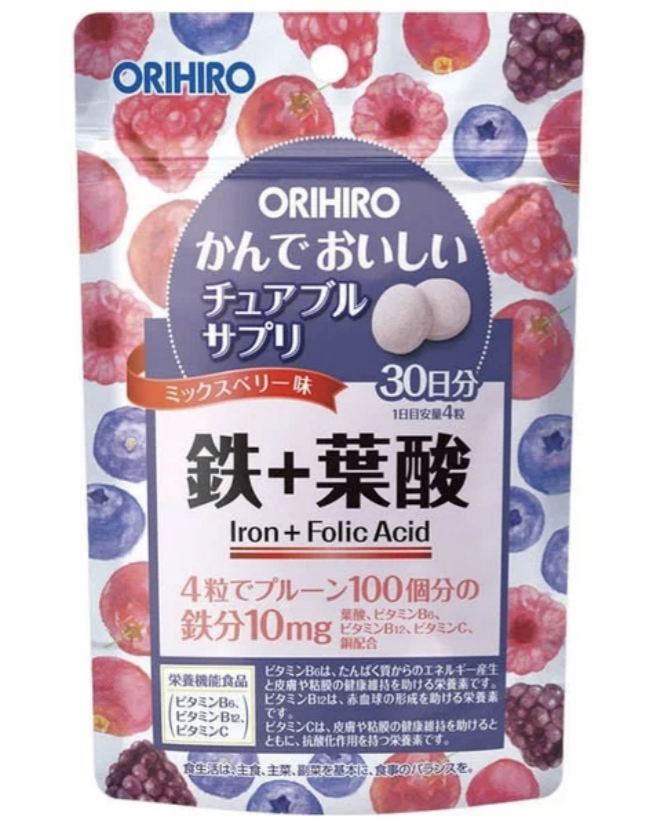 ORIHIRO Железо + фолиевая кислота