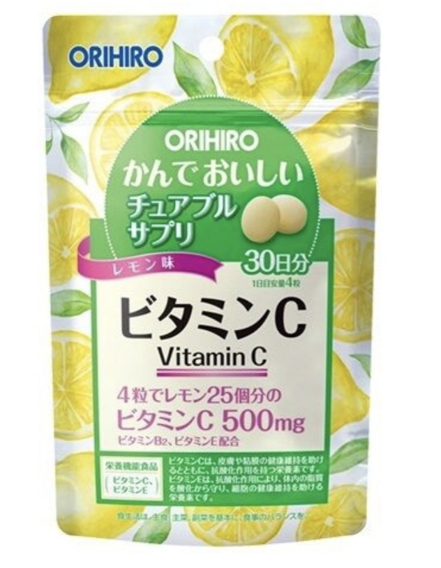 ORIHIRO Жевательные конфеты с витамином С (500 мг)